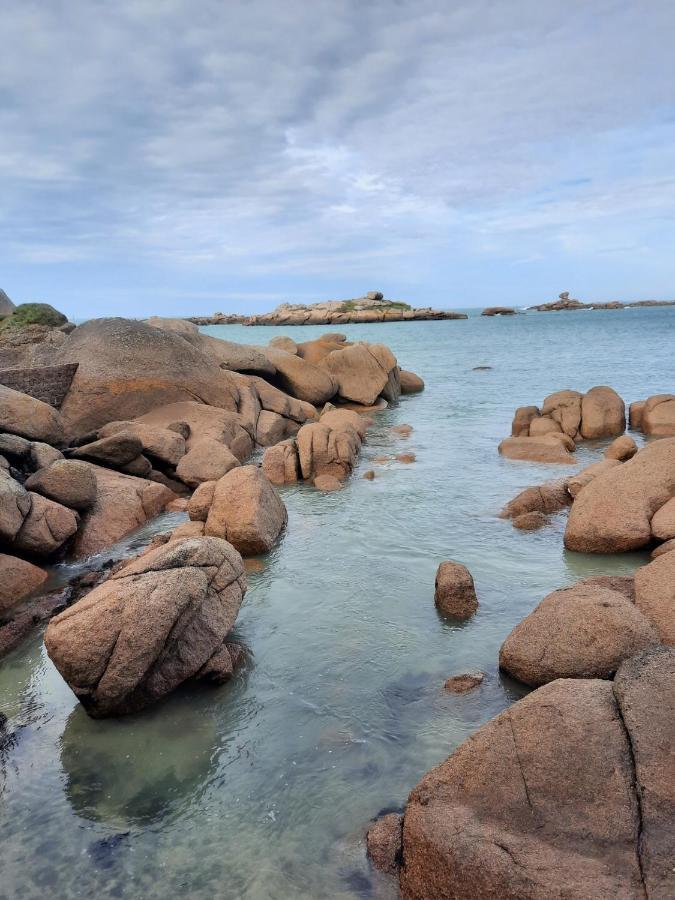 Appartement Plage De Trestraou 45M2 Perros-Guirec Buitenkant foto
